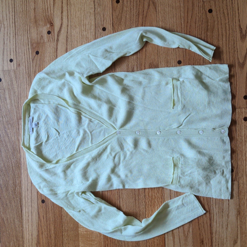 Banana republic cardigan medium lime sweater